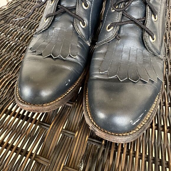 Justin Roper Boots Womens Size 5.5 B‎ Navy Blue Western Cowgirl Rodeo Workwear - Picture 4 of 13